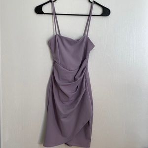 Purple body con dress